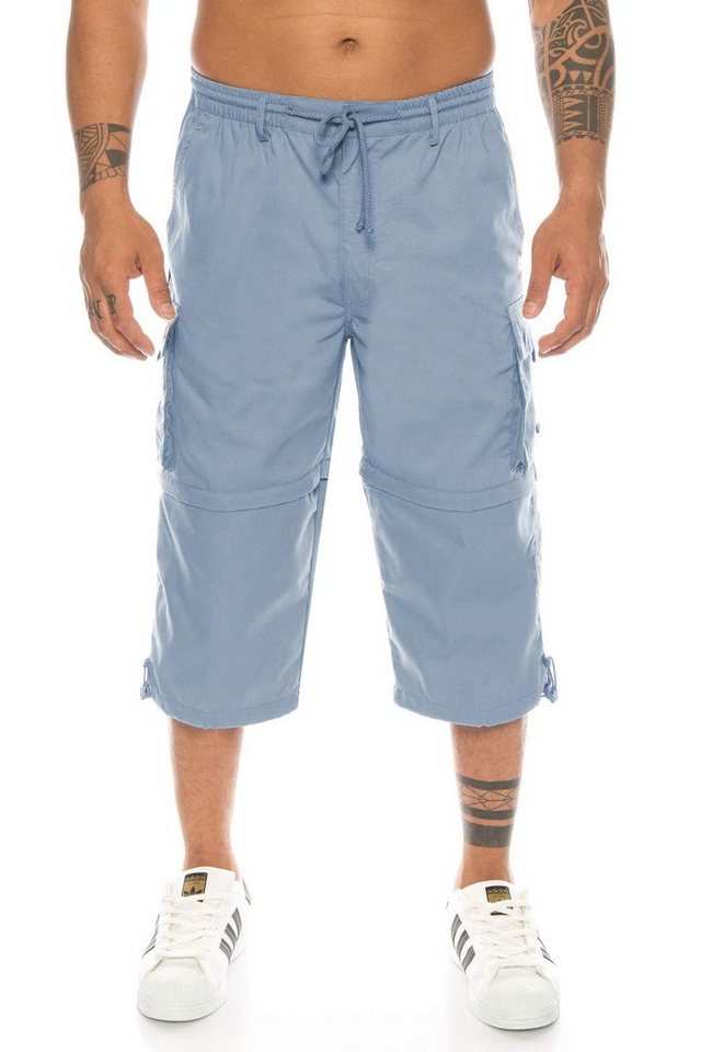 Kendindza Collection Cargobermudas Bermudas Herren Kurze Hose Herren 3/4 Hose Herren Cargo Taschen Abnehmbare Beine kurze Hose Herren Cargoshorts Herren Sommer – Bild 2 von 4