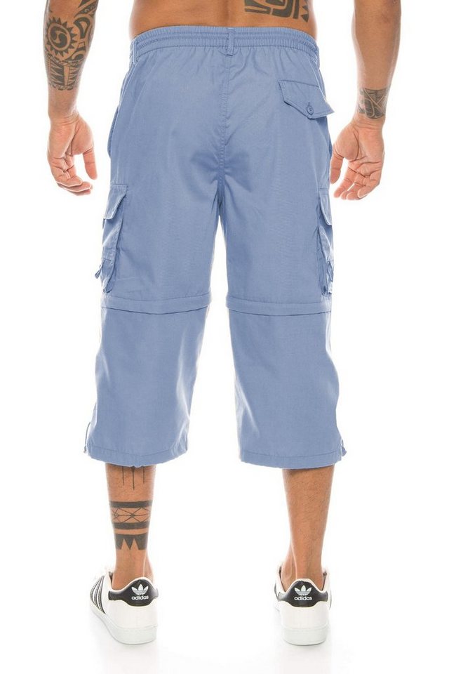 Kendindza Collection Cargobermudas Bermudas Herren Kurze Hose Herren 3/4 Hose Herren Cargo Taschen Abnehmbare Beine kurze Hose Herren Cargoshorts Herren Sommer – Bild 3 von 4