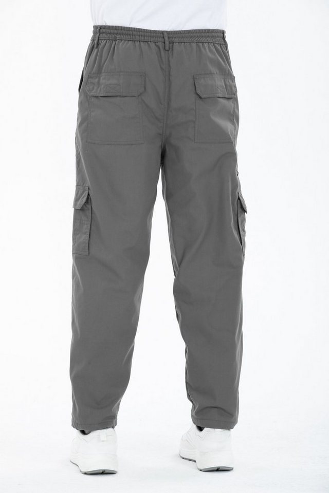Kendindza Collection Cargohose Herren Cargohose Thermohose Dehnbund Winter Cargo Hose gefüttert Arbeitshose Bundhose Stretch Bund – Bild 4 von 5