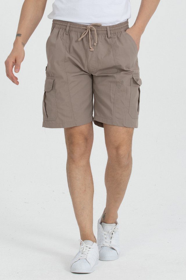 Kendindza Collection Cargoshorts Bermuda Herren Kurze Cargo Hose Schlupfhose Stretch Gummibund kurze hose Herren Cargoshorts Herren Sommer Stretch Gummibund – Bild 3 von 5