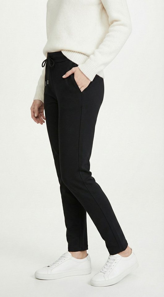 Kendindza Collection Stretch-Hose Damen Hose Stretch mit Kordel Stoffhose Damen elegant lang Made in Italy: Jogger-Pants, Gummibund, Schlupfhose weicher Stoff – Bild 3 von 4