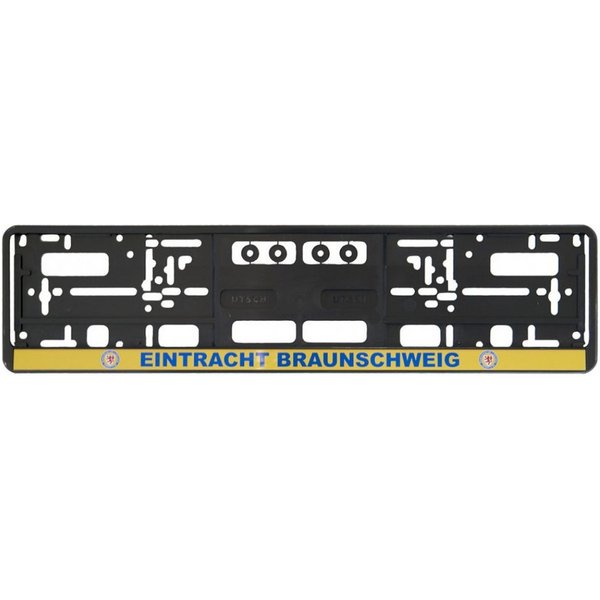 Eintracht Braunschweig Kennzeichenhalter Eintracht Braunschweig Kennzeichenhalterung gelb