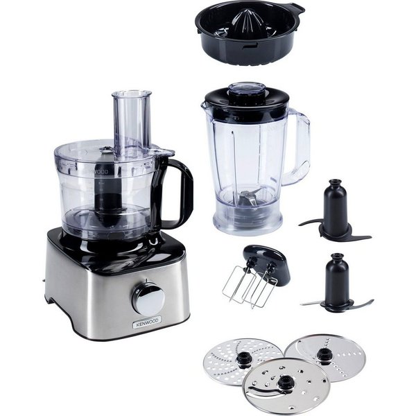 KENWOOD Kompakt-Küchenmaschine Multipro Compact FDM301SS, 800 W, Schneiden, raspeln, kneten, schlagen, verquirlen, zerkleinen, mixen