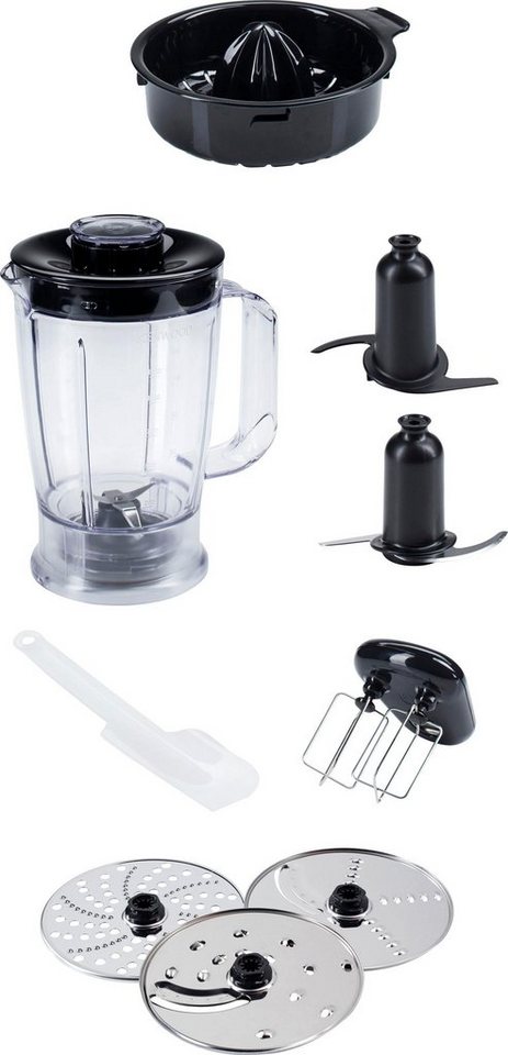 KENWOOD Kompakt-Küchenmaschine Multipro Compact FDM301SS, 800 W, Schneiden, raspeln, kneten, schlagen, verquirlen, zerkleinen, mixen – Bild 2 von 5