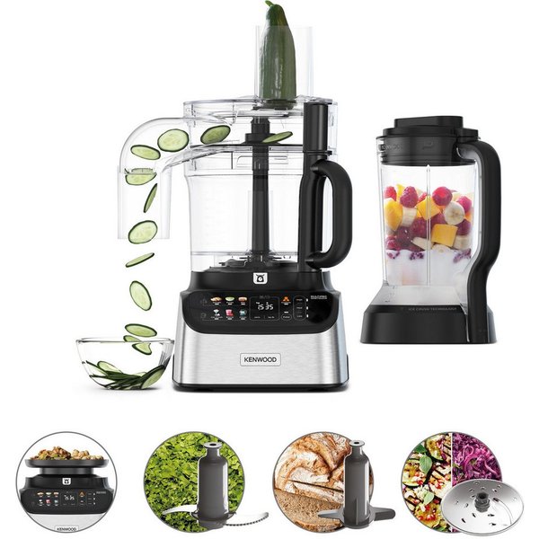 KENWOOD Kompakt-Küchenmaschine MultiPro OneTouch FDM73.480SS schwarz, 1000 W