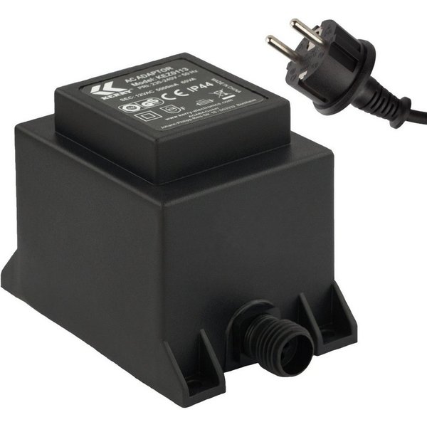 KERRY 12V, 60VA /60W Trafo/Transformator AC/AC IP44 kez0113 LED Beleuchtung LED Trafo