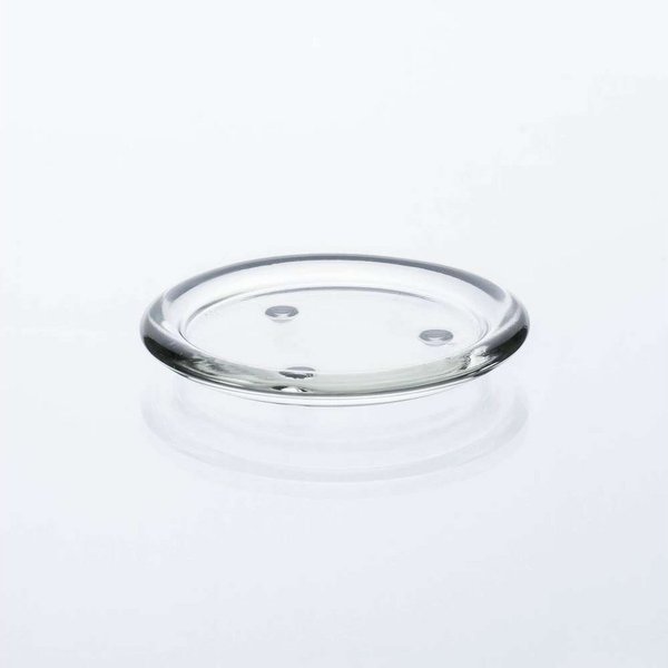 Sandra Rich Kerzentablett SANDRA RICH, KERZENTELLER ca 11cm. "CANDLE MOOD round plate – clear"