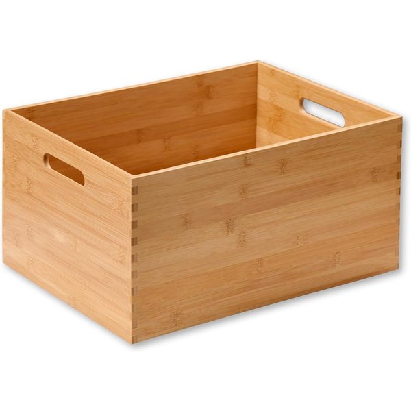 KESPER® Aufbewahrungsbox Aufbewahrungsbox Bambus, Farbe: Braun, Maße: 38,5x28,5x20 cm (1 St)