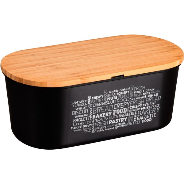 KESPER® Brotkasten Brotbox, FSC, Bambus, Kunststoff, (1-tlg), Deckel als Schneidebrett verwendbar