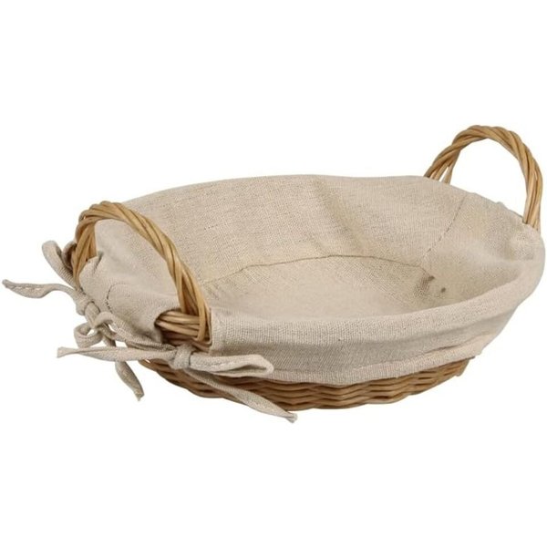 KESPER® Brotkorb Brotkorb mit Textilfutter, abnehmbar, Ø 23 x H 6 cm, (1-tlg)