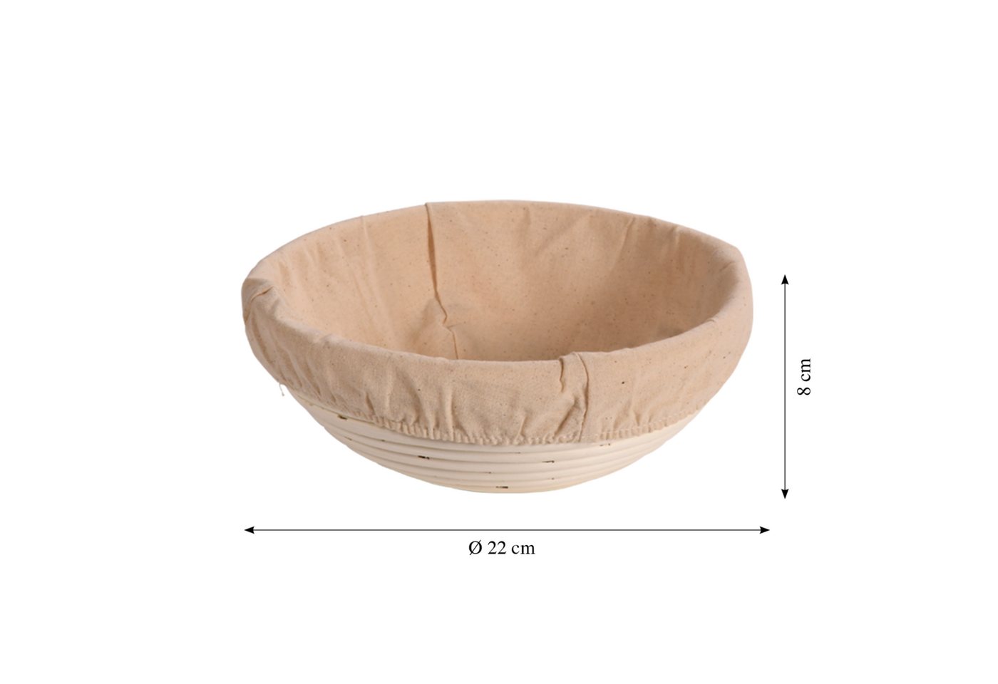 KESPER® Gärkorb Gärkörbchen, rund, FSC® zertifiziert, (1-tlg), Bezug abnehmbar und waschbar – Bild 5 von 5
