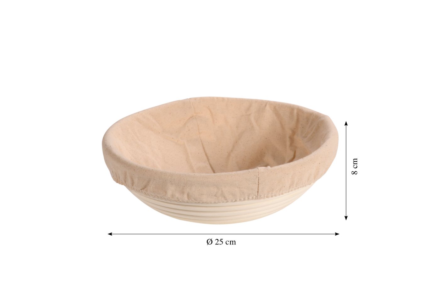 KESPER® Gärkorb Gärkörbchen, rund, FSC® zertifiziert, (1-tlg), Bezug abnehmbar und waschbar – Bild 5 von 5