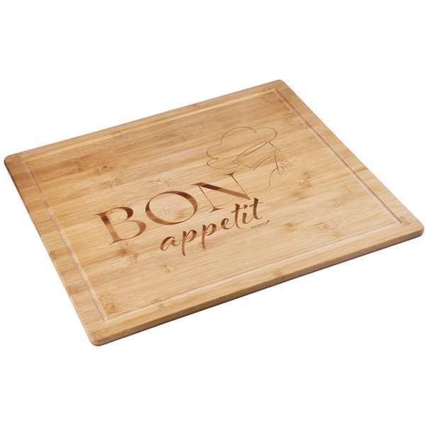 KESPER® Herdblende-/Abdeckplatte Schneidebrett, Bon appetit, Bambus, (1 tlg), mit vier Bambusfüßen