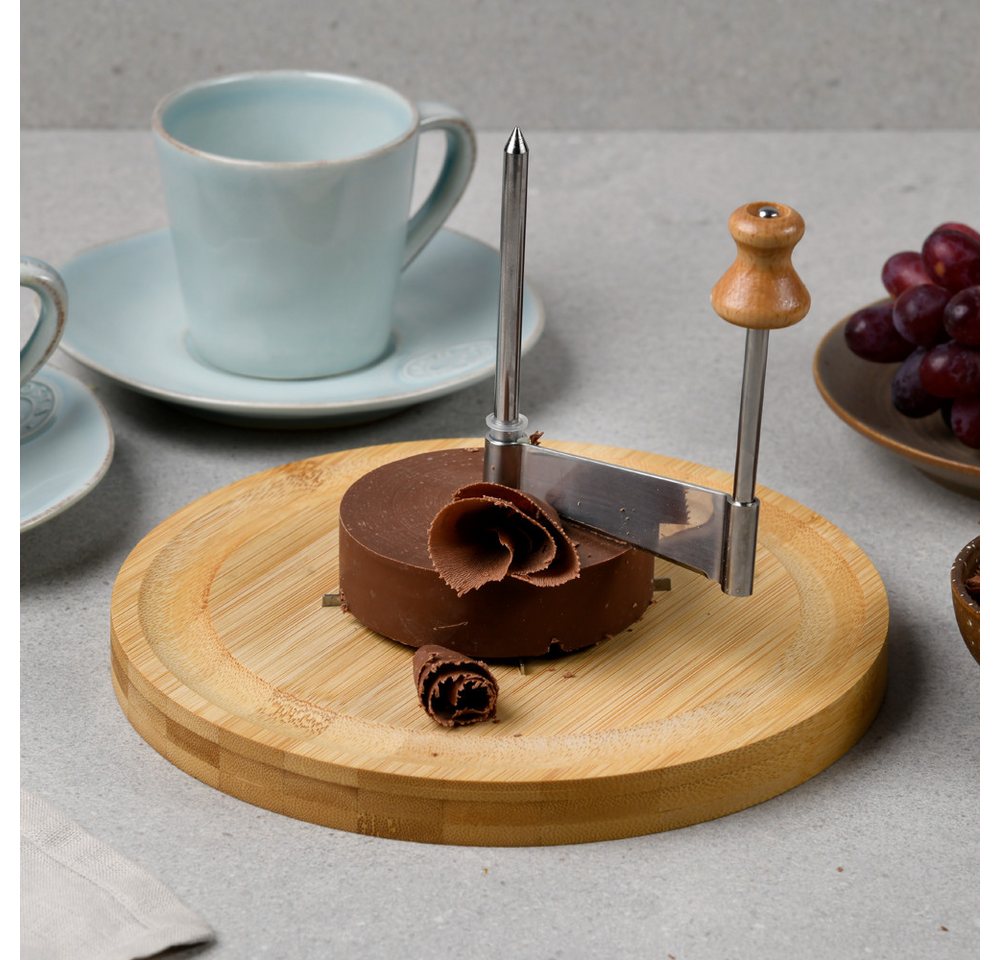 KESPER® Käsehobel Schokoladenhobel, Bambus, (1-St), mit Haube – Bild 4 von 4