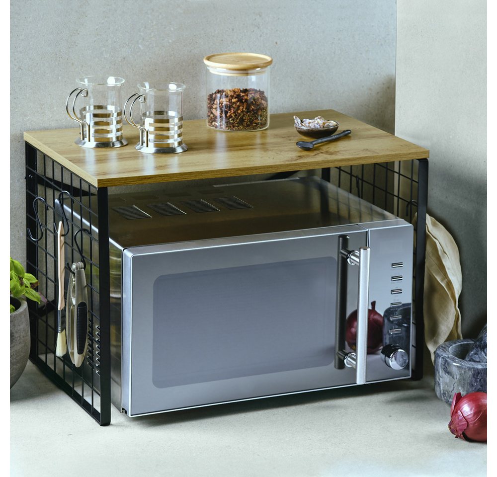 KESPER® Küchenregal Mikrowellen Regal, 1-tlg., praktische Ablagemögklichkeit für die Küche – Bild 2 von 4