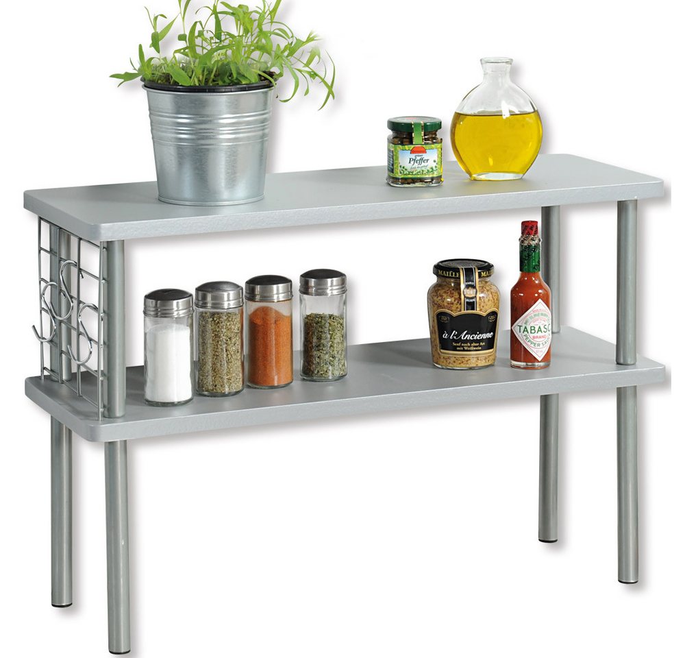 KESPER® Küchenregal mit 2 Ebenen, FSC, 1-tlg., inkl. Harken für z.B. Scheren... – Bild 2 von 4