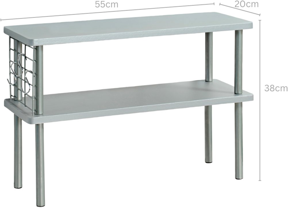 KESPER® Küchenregal mit 2 Ebenen, FSC, 1-tlg., inkl. Harken für z.B. Scheren... – Bild 4 von 4