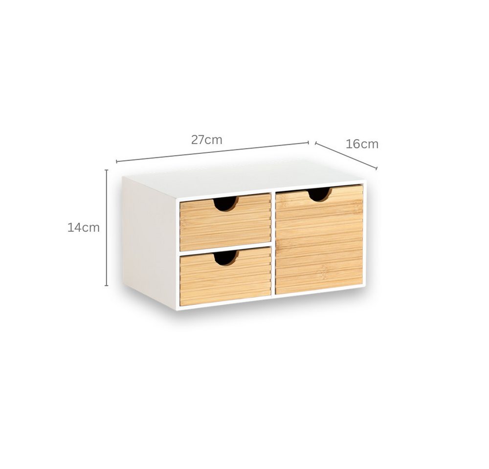 KESPER® Organizer Küchenregal, Aufbewahrungsbox, FSC®-zertifiziert (1 St), Mini-Kommode mit 3 Schubladen – Bild 5 von 5
