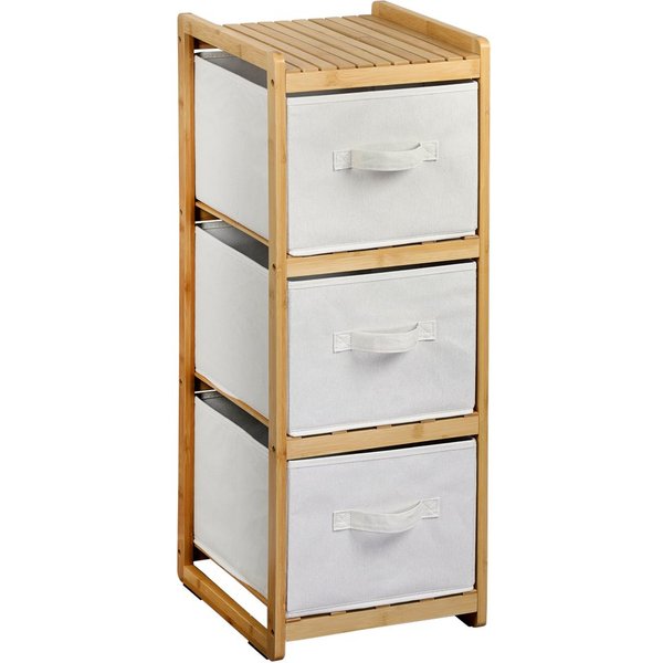 KESPER® Regal Aufbewahrungsregal l mit 3 Boxen, Bambus, FSC, 1-tlg.