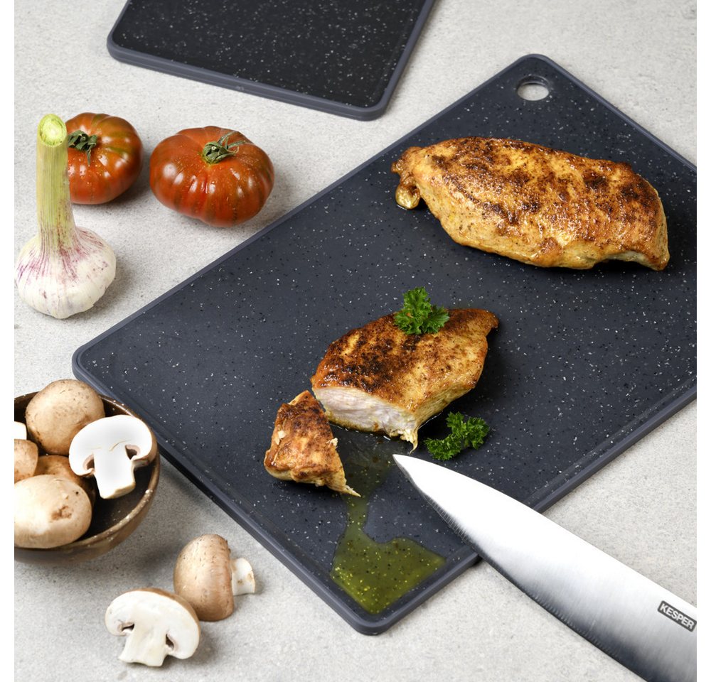KESPER® Schneidebrett 3 verschiedene Größen, Kunststoff, (Set, 3-St), mit Griffloch – Bild 5 von 5