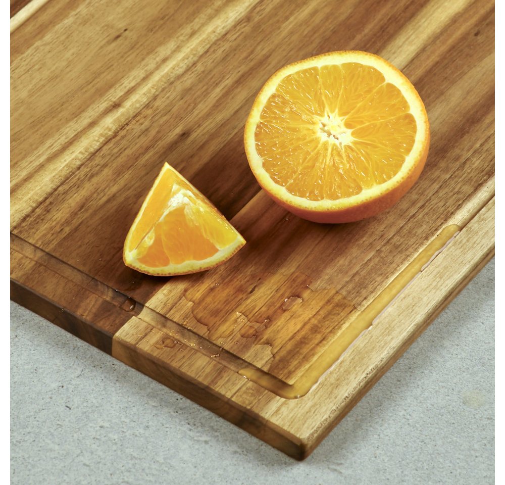 KESPER® Schneidebrett inkl. Ständer, Massivholz, (Set, 4-St), aus FSC-zertifiziertem Akazienholz – Bild 5 von 5