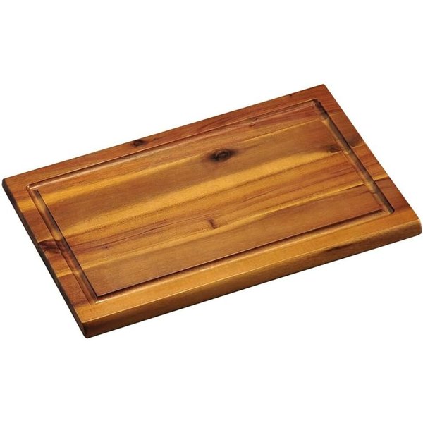 KESPER® Schneidebrett Schneidbrett mit Saftrille, Akazienholz, Maße: 32 x 21 x 1,5 cm, (1-St)