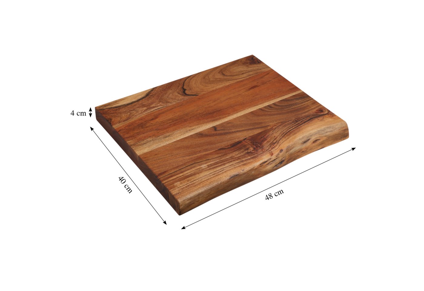 KESPER® Schneidebrett Tranchierbrett, Akazie, FSC® zertifiziert, Massivholz, (1-St), messerschonend – Bild 3 von 3