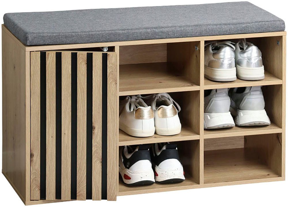 KESPER® Schuhbank Schuhschrank mit Sitzkissen, grifflos, Sitzkissen abnehmbar und waschbar – Bild 2 von 4