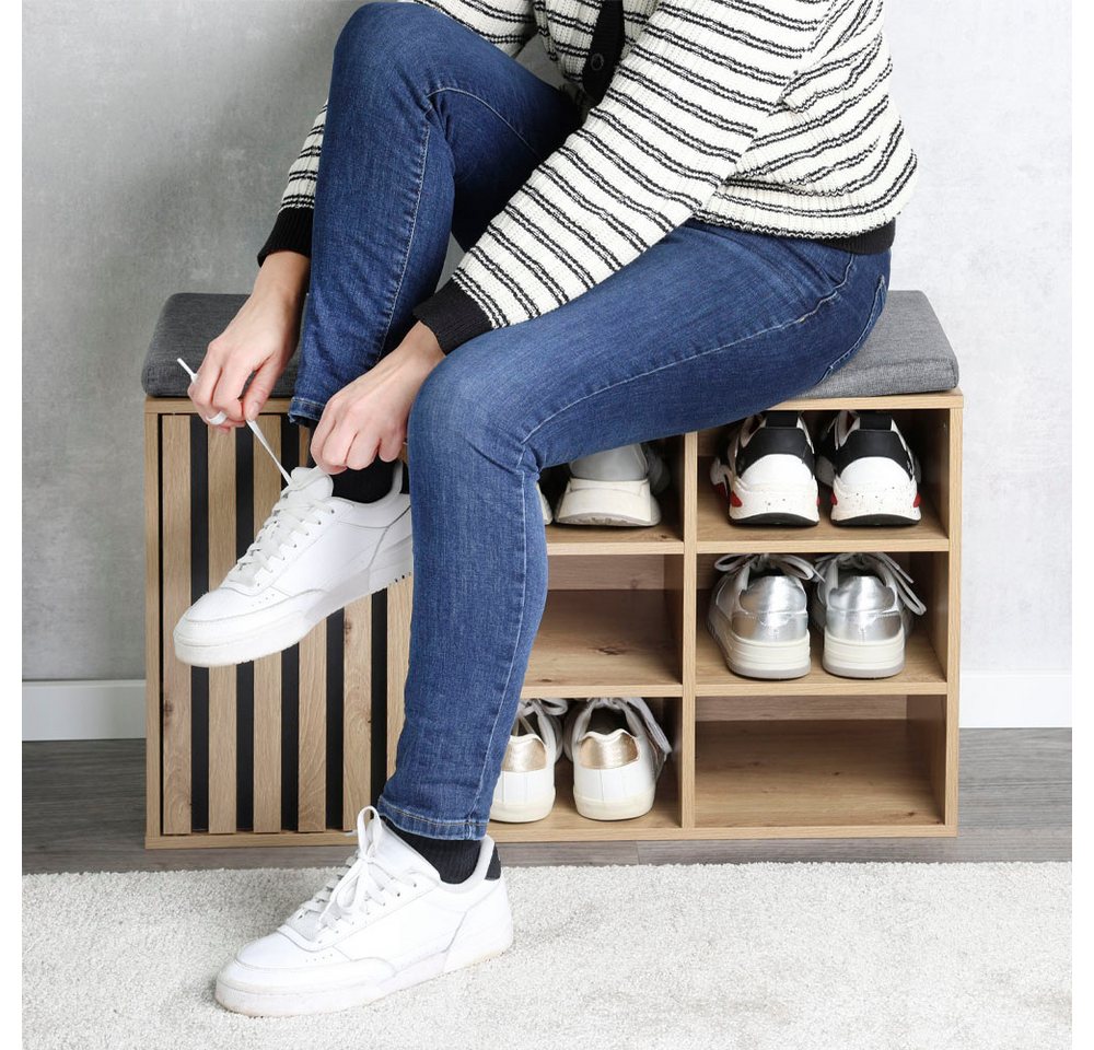 KESPER® Schuhbank Schuhschrank mit Sitzkissen, grifflos, Sitzkissen abnehmbar und waschbar – Bild 3 von 4