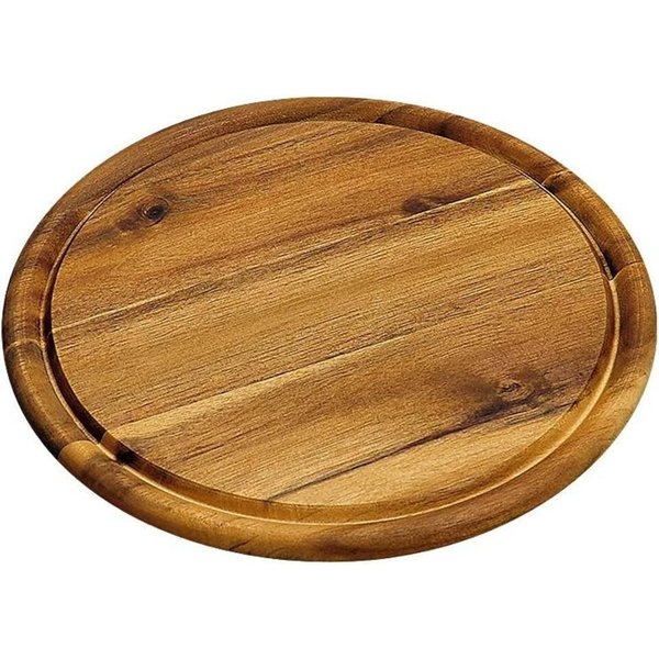 KESPER® Steakteller Versperbrett mit Saftrille, Holz, braun, 25 x 25 x 1.5 cm, (1 St)