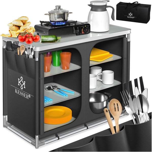 KESSER Campingschrank Campingschrank, Campingküche mit Aluminiumgestell