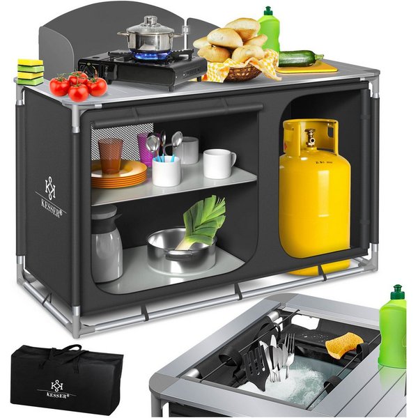 KESSER Campingschrank Campingschrank, Campingküche mit Aluminiumgestell