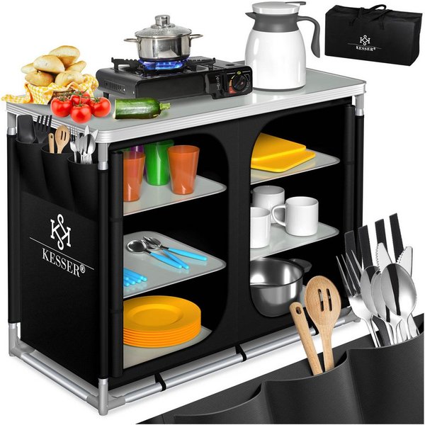 KESSER Campingschrank Campingschrank, Campingküche mit Aluminiumgestell