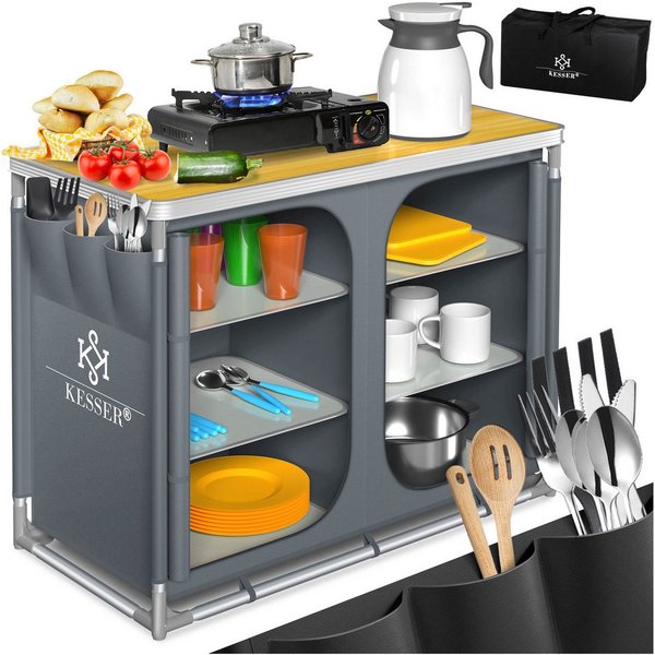 KESSER Campingschrank Campingschrank, Campingküche mit Aluminiumgestell