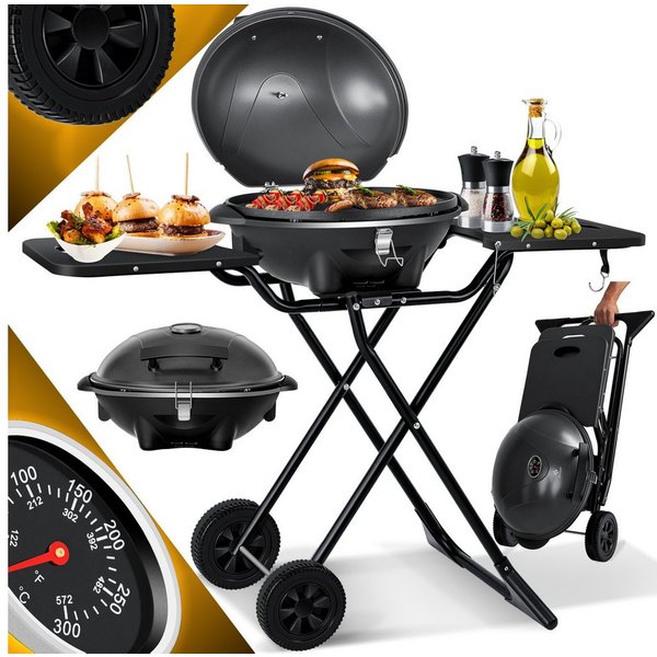 KESSER Elektro-Standgrill, elektrischer Elektrogrill 2in1 Tischgrill Standgrill Deckel