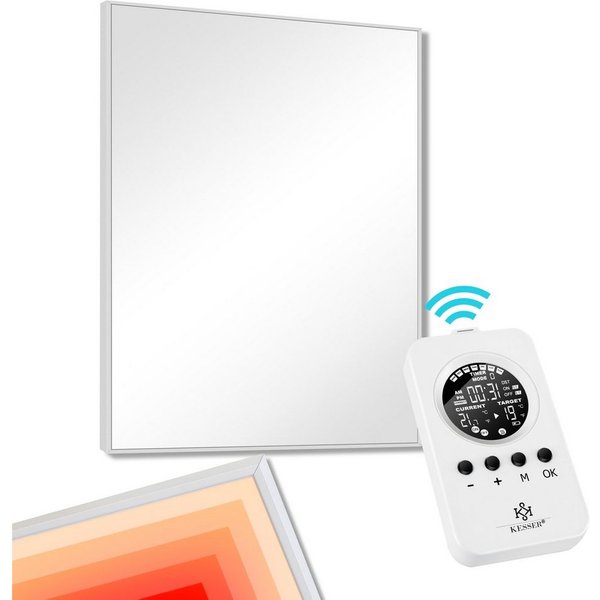 KESSER Infrarotheizung, mit Thermostat, IP44 Schutzklasse & 28 Routineprogramme