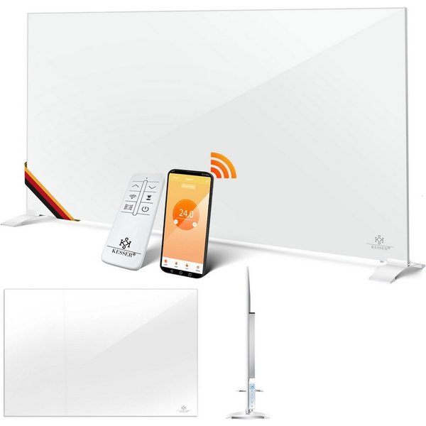 KESSER Infrarotheizung, mit Thermostat Energiesparend 2in1 Standgerät & Wandmontage