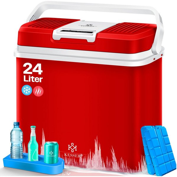 KESSER Kühlbox, 24 l, 24 Liter Kühlbox KÜHLT und WÄRMT Thermo-Elektrische Kühlbox