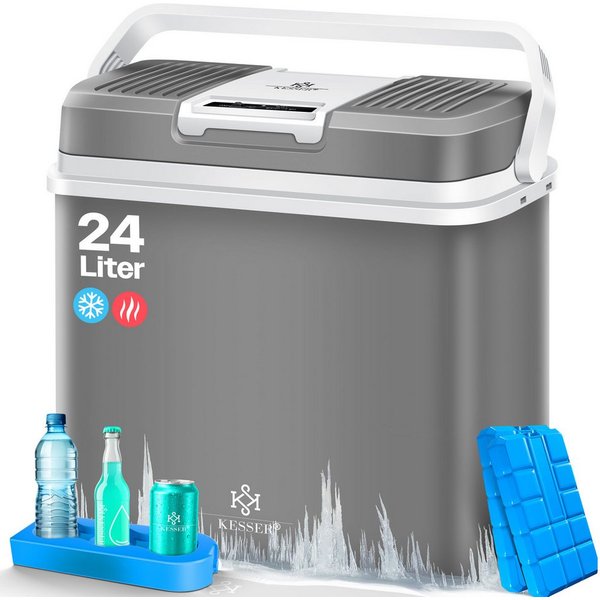 KESSER Kühlbox, 24 l, 24 Liter Kühlbox KÜHLT und WÄRMT Thermo-Elektrische Kühlbox