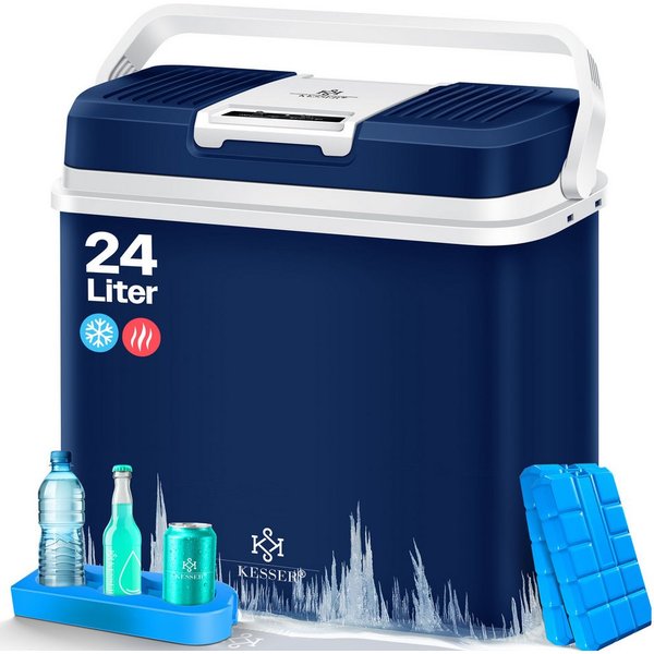 KESSER Kühlbox, 24 l, 24 Liter Kühlbox KÜHLT und WÄRMT Thermo-Elektrische Kühlbox