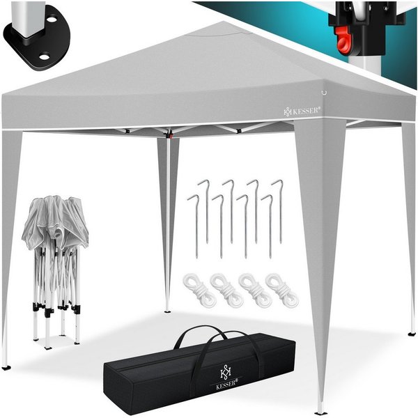 KESSER Pavillon, Pavillon 3x3m wasserdicht inkl. Tasche Pop-Up Klicksystem
