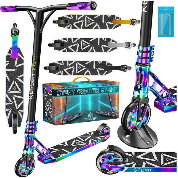 KESSER Scooter, Stuntscooter GT-Limit 360° Lenkung Funscooter Kickscooter Tretroller