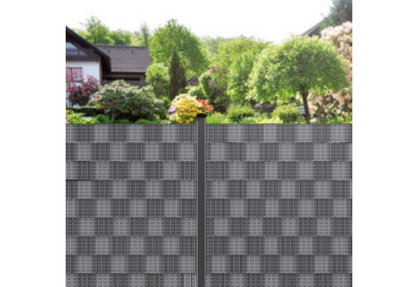 KESSER Sichtschutzstreifen, PVC Sichtschutzstreifen Sichtschutz Rolle Doppelstabmatten – Bild 4 von 5