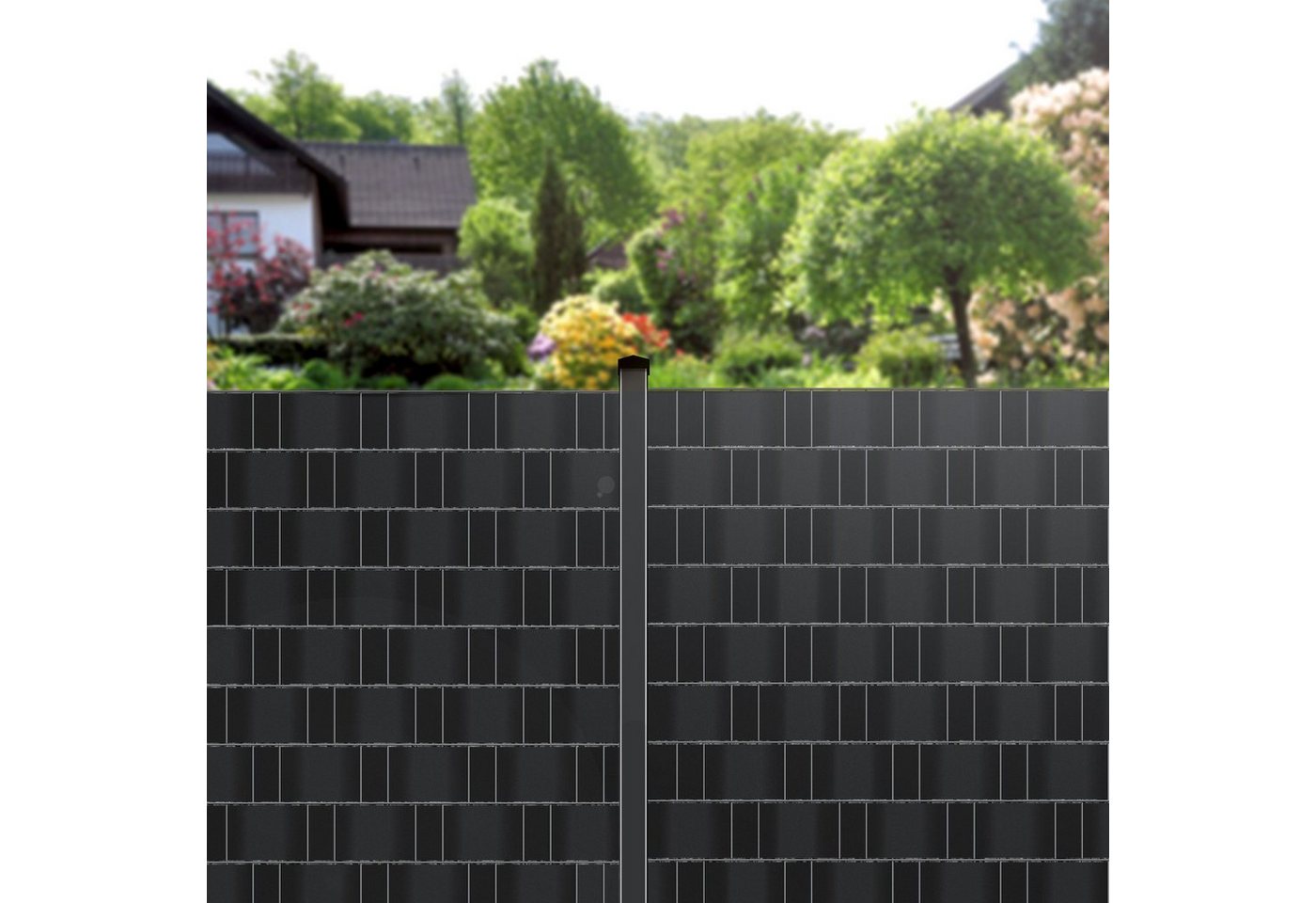 KESSER Sichtschutzstreifen, PVC Sichtschutzstreifen Sichtschutz Rolle Doppelstabmatten – Bild 4 von 5