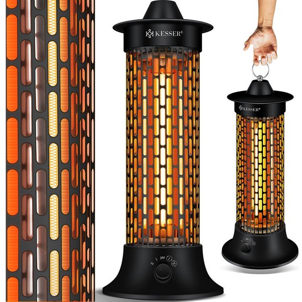 KESSER Terrassenstrahler, Standheizstrahler Infrarotheizung, 1200W Heizstrahler Energie