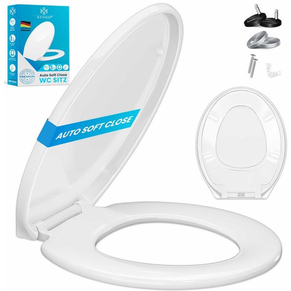 KESSER WC-Sitz, Toilettendeckel mit Absenkautomatik & Softclose aus Duroplast