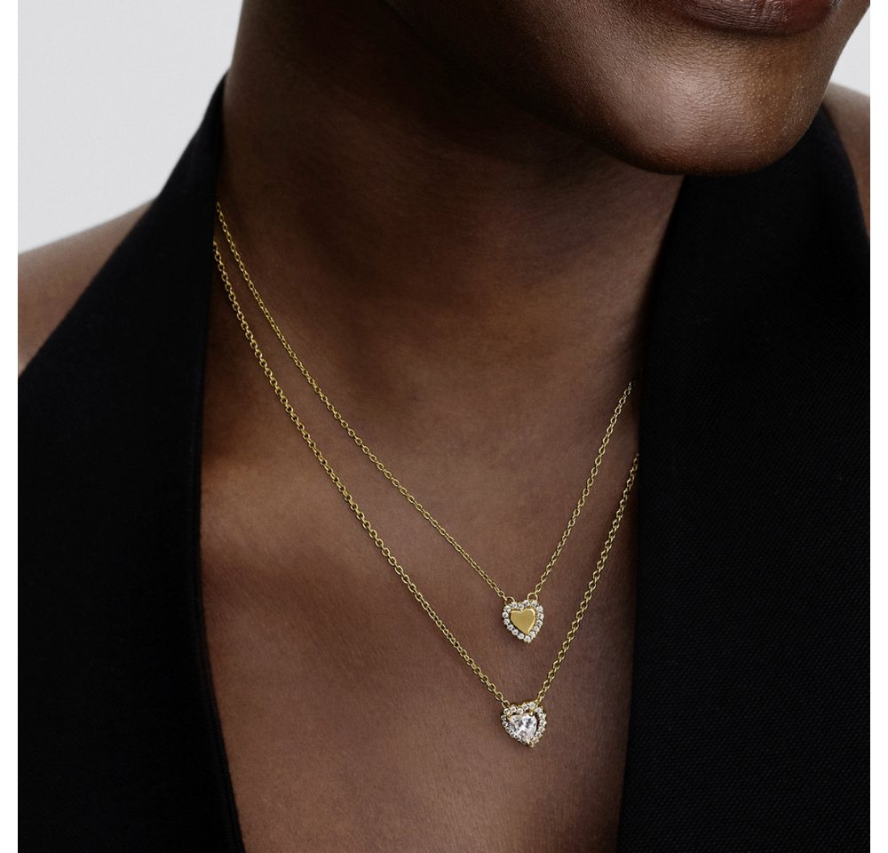Kette mit Anhänger 364364C01-45, Liebe, Herz, Vergoldet, Zirkonia – Bild 3 von 3