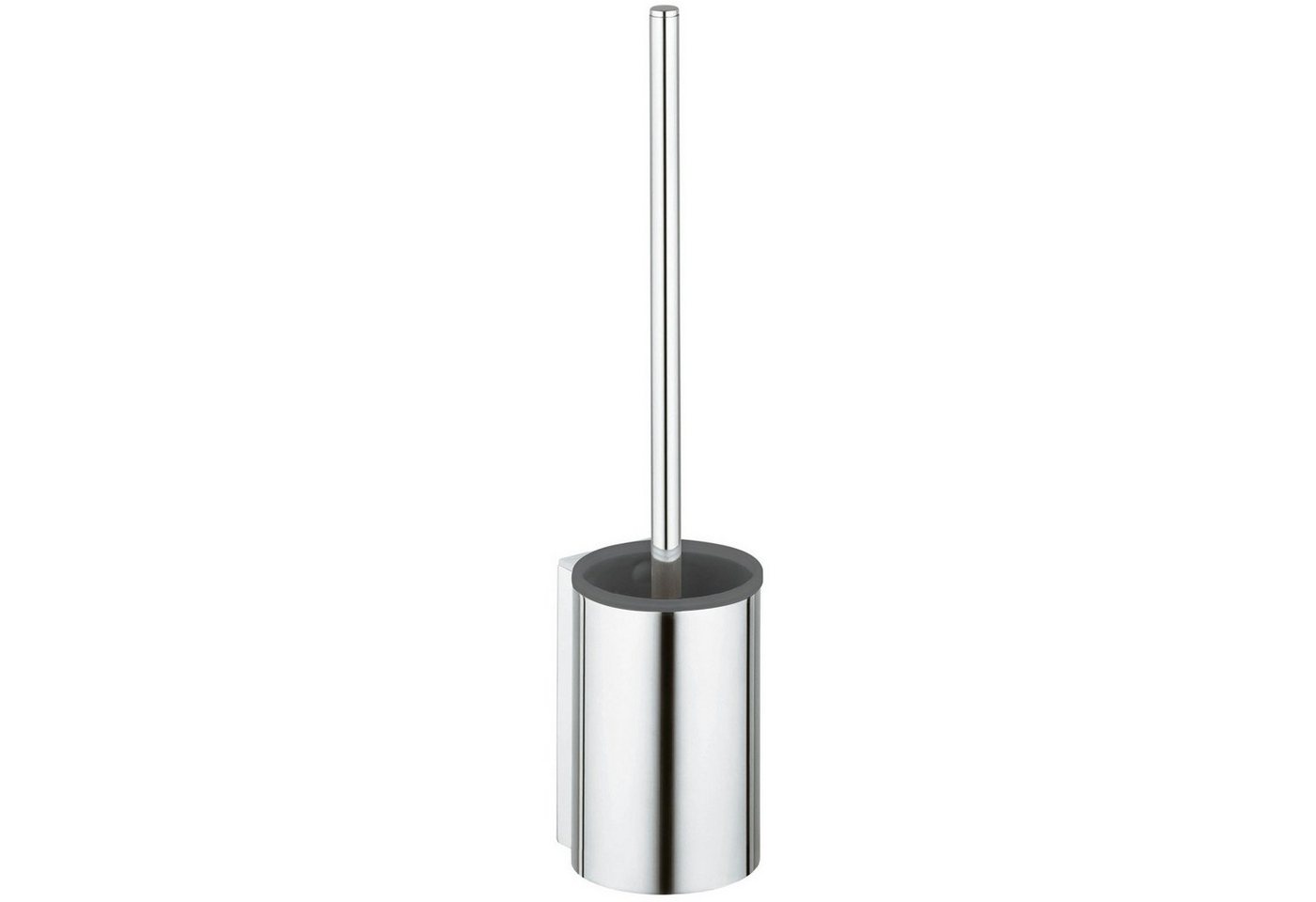 Keuco WC-Garnitur Plan mit Metallgehäuse, verchromt, mit Kunststoffeinsatz schwarz, Made in Germany, Wandmontage – Bild 2 von 4