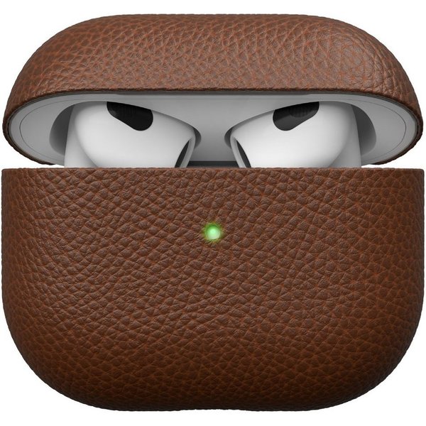 KeyBudz Kopfhörer-Schutzhülle Artisan Leder Schutzhülle für AirPods 3. Generation, hochwertiges Echtleder