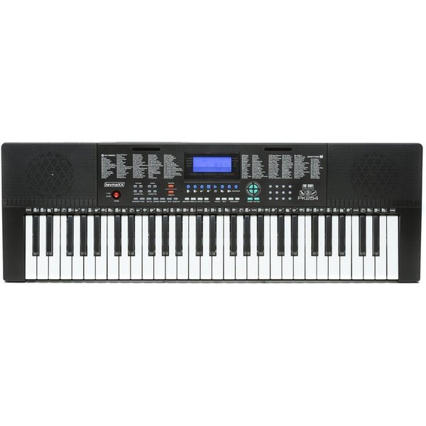 keymaXX Home-Keyboard (Kinder Keyboard mit 54 Tasten Mikrofon Notenhalter Effekte Aufnahme- und Lern-Funktion und 30 Demo Songs Keyboard lernen für Anfänger und